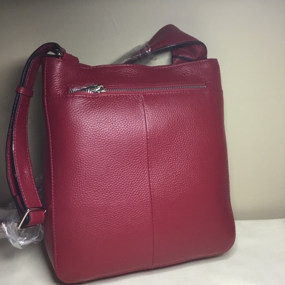NWT Leather Crossbody - Picture 2 of 9